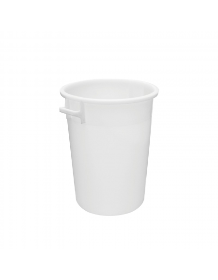 Contenitore con maniglie per alimenti in HDPE - capacità Lt. 35 - diametro cm 39 - altezza cm 41
