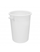 Contenitore con maniglie per alimenti in HDPE - capacità Lt. 75 - diametro cm 49- altezza cm 57