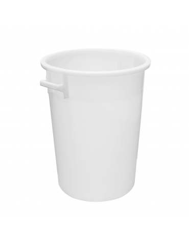 Contenitore con maniglie per alimenti in HDPE - capacità Lt. 75 - diametro cm 49- altezza cm 57