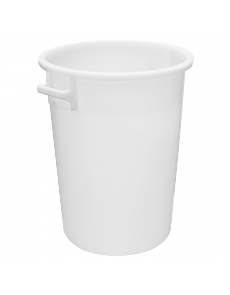 Contenitore con maniglie per alimenti in HDPE - capacità Lt. 100- diametro cm 52- altezza cm 67