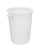 Contenitore con maniglie per alimenti in HDPE - capacità Lt. 100- diametro cm 52- altezza cm 67
