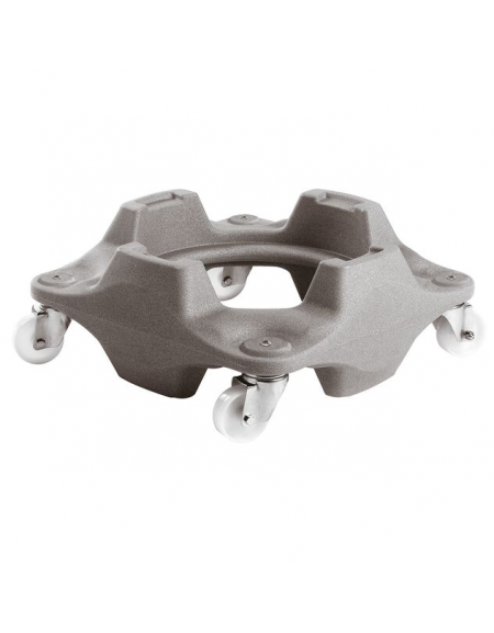 Supporto mobile in polipropilene per contenitori per alimenti da Lt 75 e Lt. 100 - cm 53,2x53,2x24,7h