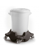 Supporto mobile in polipropilene per contenitori per alimenti da Lt 75 e Lt. 100 - cm 53,2x53,2x24,7h