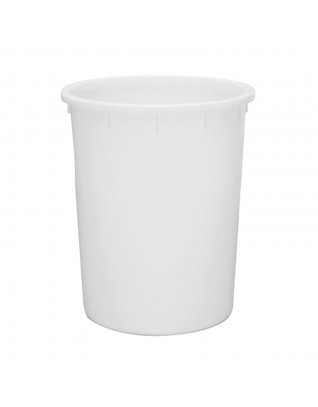 Contenitore senza maniglie per alimenti in HDPE - capacità Lt. 150 - diametro cm 61 - altezza cm 70