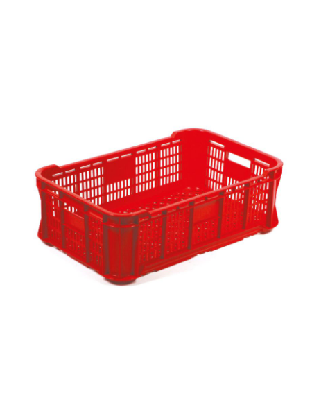 Cesto gastronorm in polipropilene - colore rosso - cm 59,5x39x19h