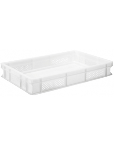 Contenitore con fondo chiuso e pareti forate in polietilene - capacità Lt. 21 - cm 60x40x10h