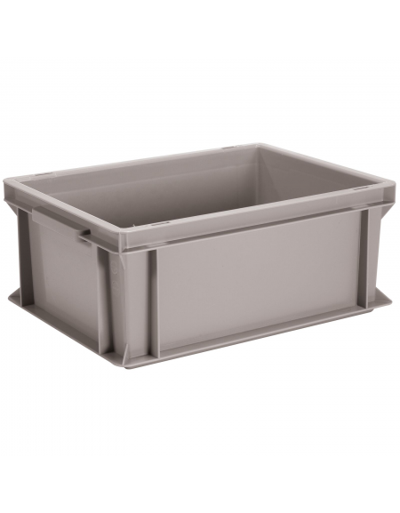 Contenitore sovrapponibile con fondo e pareti chiuse in polietilene - capacità Lt. 16 - cm 40x30x17h