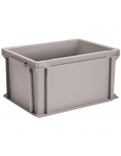 Contenitore sovrapponibile con fondo e pareti chiuse in polietilene - capacità Lt. 21 - cm 40x30x22h