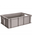 Contenitore sovrapponibile con fondo e pareti chiuse in polietilene - capacità Lt. 27 - cm 60x40x15h