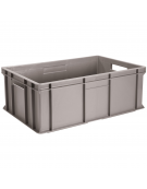 Contenitore sovrapponibile con fondo e pareti chiuse in polietilene - capacità Lt. 90 - cm 60x40x45h