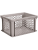 Contenitore sovrapponibile con fondo chiuso e pareti forate in polietilene - capacità Lt. 21 - cm 40x30x22h