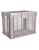 Contenitore sovrapponibile con fondo e pareti forate in polietilene - capacità Lt. 63 - cm 60x40x32h