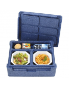 Contenitore isotermico monopasto in polipropilene  con coperchio a incasso - dimensioni esterne cm 47x37x18,5h