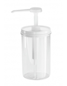 Dosatore rotondo in PMMA trasparente - ml 350