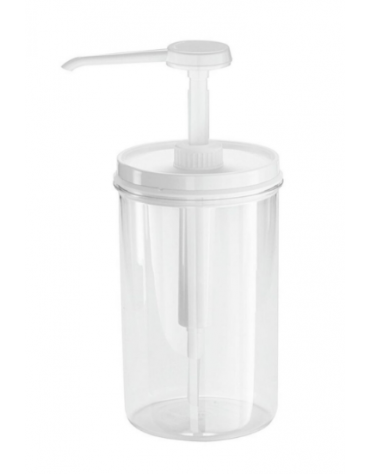 Dosatore rotondo in PMMA trasparente - ml 350