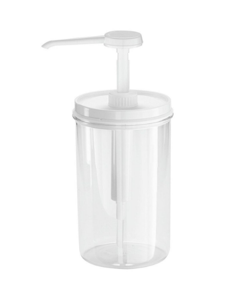 Dosatore rotondo in PMMA trasparente - ml 350