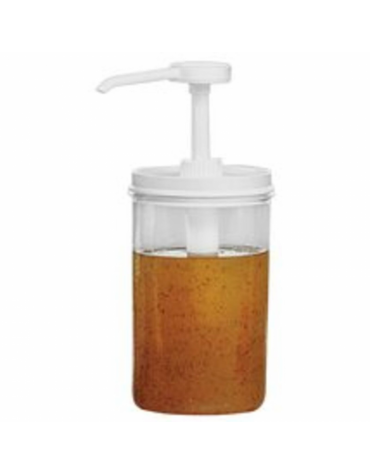 Dosatore rotondo in PMMA trasparente - ml 350