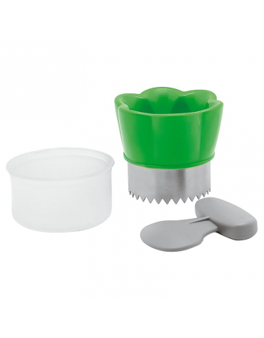 Svuota carciofi con corpo e paletta in ABS, coperchio in polipropilene e lama inox - diametro cm 8 - altezza cm 8