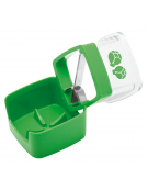 Taglia cavolini di Bruxelles con corpo in SAN, telaio in ABS, base in polipropilene e lama inox - cm 8x8x10h