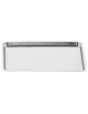Vassoio espositore rettangolare in acciaio inox - cm 45x34x1h