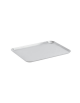 Vassoio espositore rettangolare in acciaio inox - cm 26x19,5x0,5h