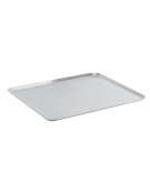 Vassoio espositore rettangolare in acciaio inox - cm 36x28,5x0,5h