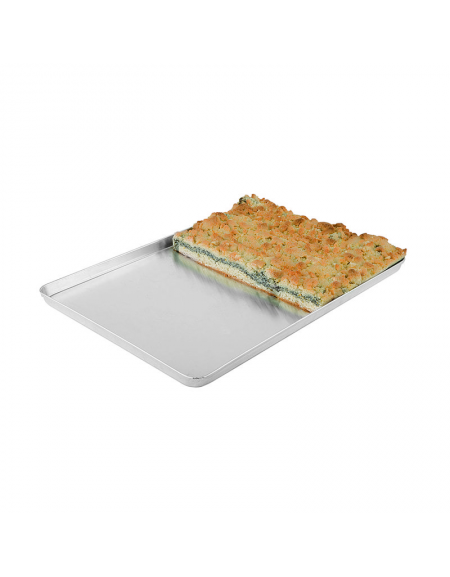 Vassoio espositore rettangolare in alluminio - cm 37,5x24,5x1h