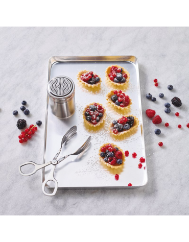 Vassoio espositore rettangolare in alluminio - cm 48x31x1h