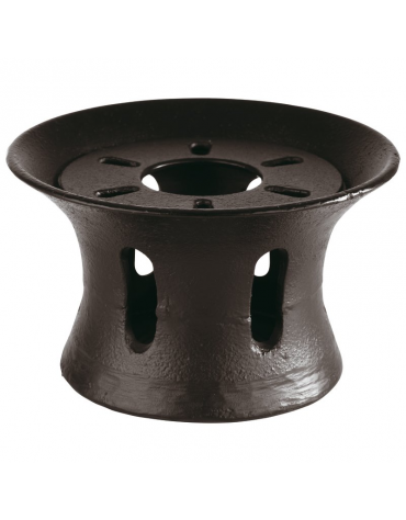 Rechaud scaldino per teiera in ghisa smaltata - diametro cm 13 - altezza cm 7,5