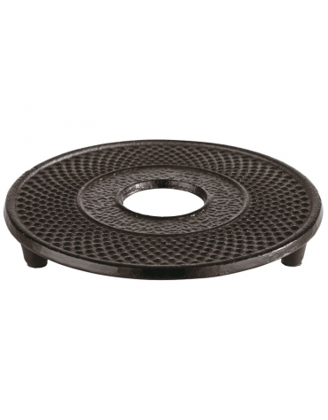 Sottoteiera in ghisa smaltata - diametro cm 13,5 - altezza cm 1,5