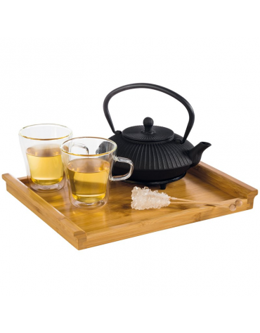 Vassoio rettangolare in legno - cm 32,5x26,5x3h