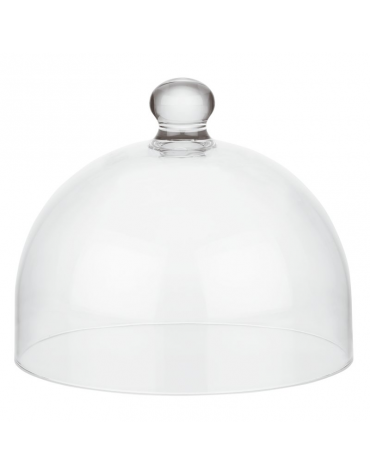 Cloche campana in policarbonato trasparente - diametro cm 21 - altezza cm 17