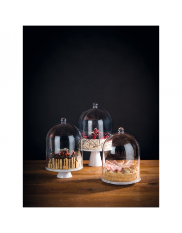 Cloche campana in policarbonato trasparente - diametro cm 30 - altezza cm 40