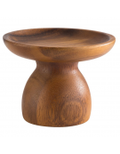 Alzata torta in legno d’acacia - diametro cm 9,5 - altezza cm 7