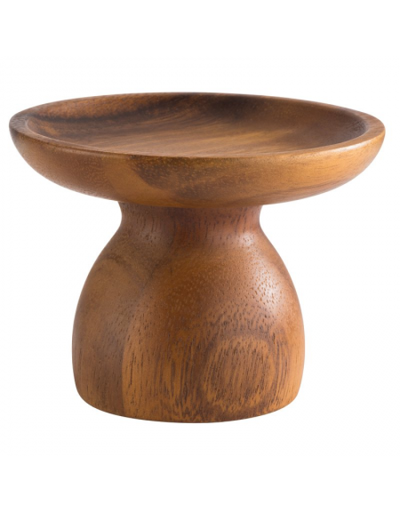 Alzata torta in legno d’acacia - diametro cm 9,5 - altezza cm 7