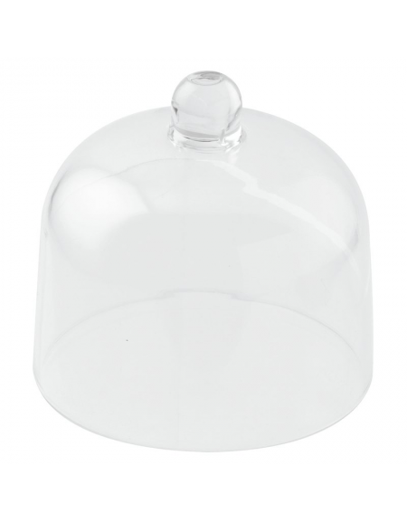 Mini cloche campana in policarbonato trasparente per alzata DN51525 - diametro cm 10 - altezza cm 10