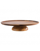 Alzata torta in legno d’acacia - diametro cm 38,5 - altezza cm 8