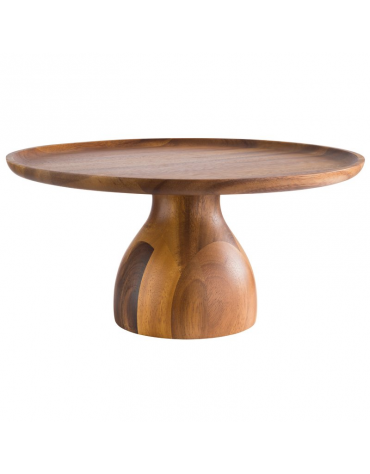 Alzata torta in legno d’acacia - diametro cm 33 - altezza cm 16