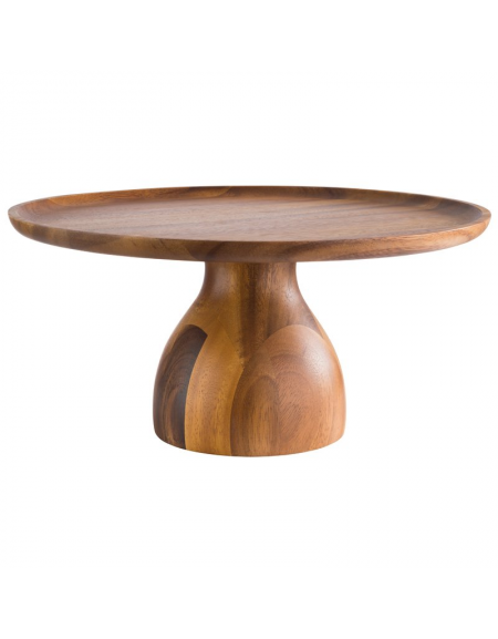 Alzata torta in legno d’acacia - diametro cm 33 - altezza cm 16