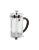 Caraffa caffettiera pressa filtro in vetro trasparente e acciaio inox - capacità ml 350