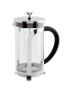 Caraffa caffettiera pressa filtro in vetro trasparente e acciaio inox - capacità ml 800