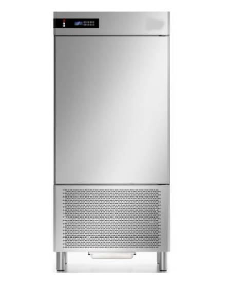 Abbattitore di temperatura in acciaio inox Aisi 304 N°14 teglie GN1/1 o 600x400 - Trifase - Cm 80x82,5x180h