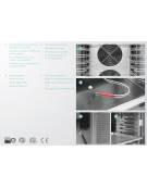 Abbattitore di temperatura in acciaio inox Aisi 304 N°14 teglie GN1/1 o 600x400 - Trifase - Cm 80x82,5x180h