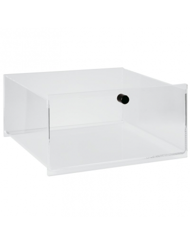 Contenitore espositore in PMMA trasparente per alzata DN25887 - cm 34x32x17,5h