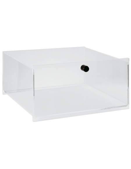 Contenitore espositore in PMMA trasparente per alzata DN25887 - cm 34x32x17,5h