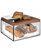 Contenitore espositore in PMMA trasparente per alzata DN25887 - cm 34x32x17,5h