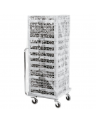 Telo igienico protettivo per cestelli lavastoviglie in polipropilene trasparente - cm 55x55x122h