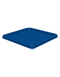 Coperchio in polietilene per contenitori alimenti quadrati con capacit&agrave; Lt. 11,4-17-20,8&nbsp;- colore blu - cm&nbsp;28,9x28,9x1,6h