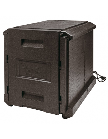 Contenitore isotermico in polipropilene con presa corrente - Lt. 128 - Temperatura -40/+120°C - cm 60x72x63h