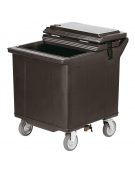 Carrello portaghiaccio in polietilene - portata Kg 57 kg  - cm 71x56,5x73h